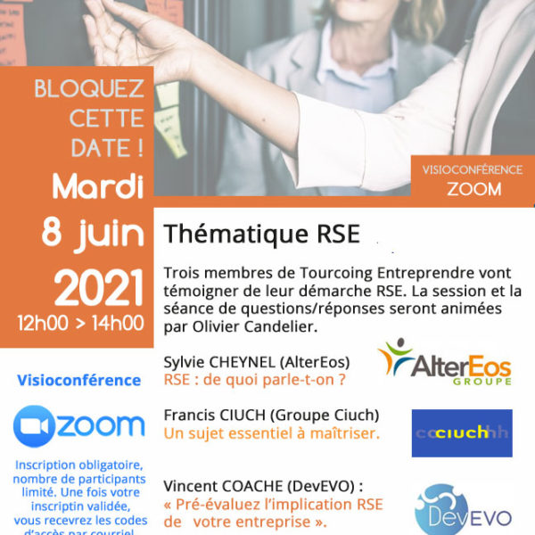 Tourcoing Entreprendre - Témoignage RSE 8 Juin 2021